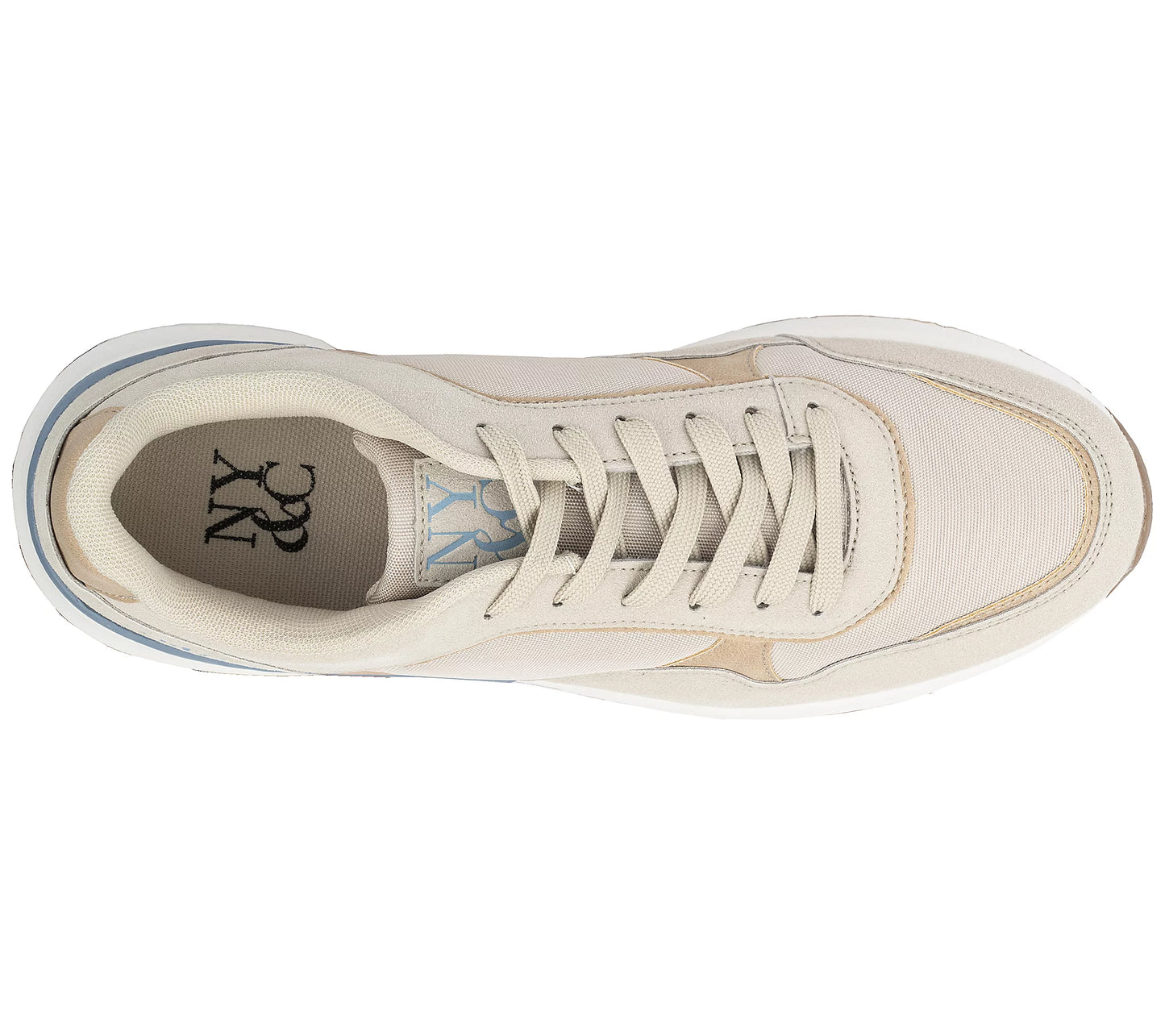 New York & Company Men's Harvey Low Top Sneakers Beige Size 13
