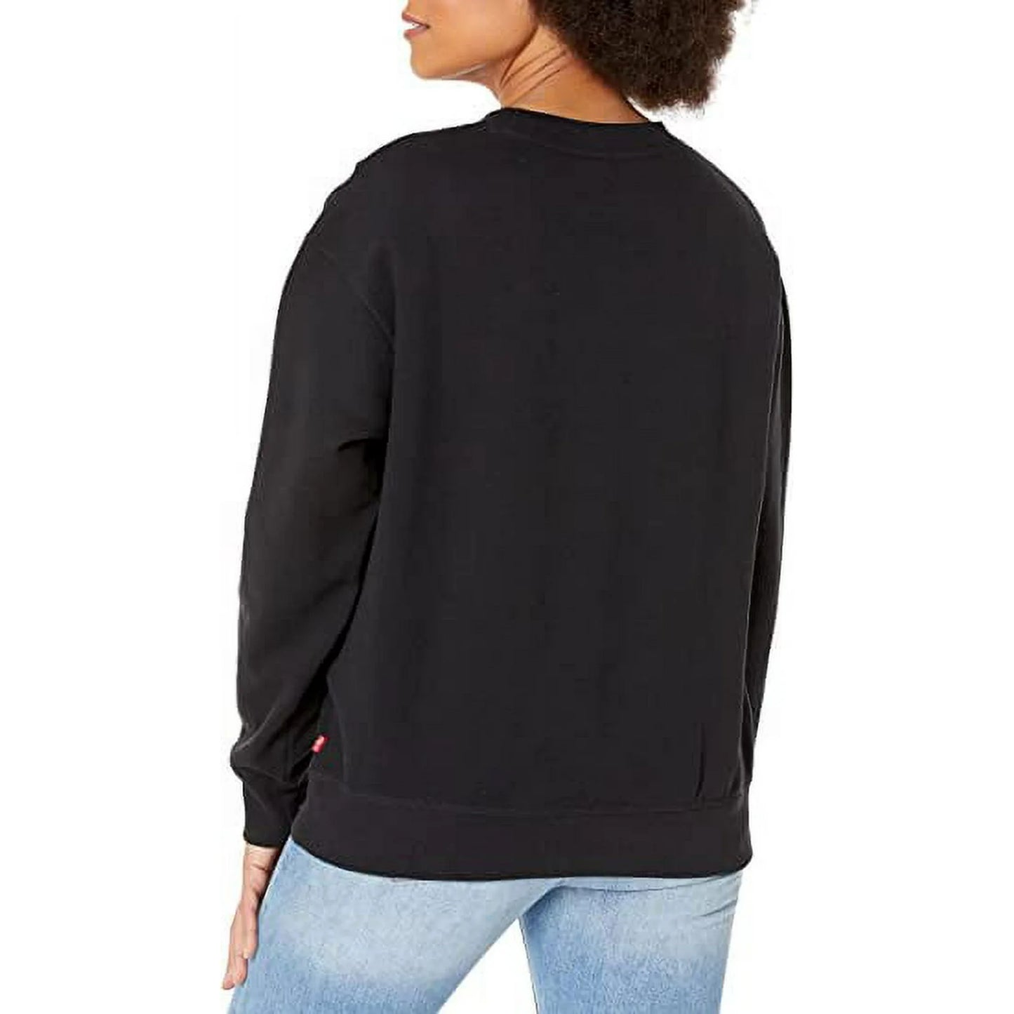 Levi's Women's Graphic Standard Crewneck Sweatshirt Color Black Size S