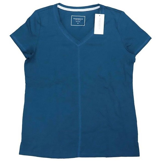 Charter Club Women's V-neck Sleep T-Shirt Color Deep Teal Size XS