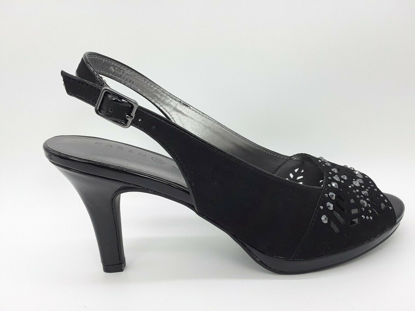 Karen Scott Women's Brooke Slingback Pumps Color Black Micro Size 7M