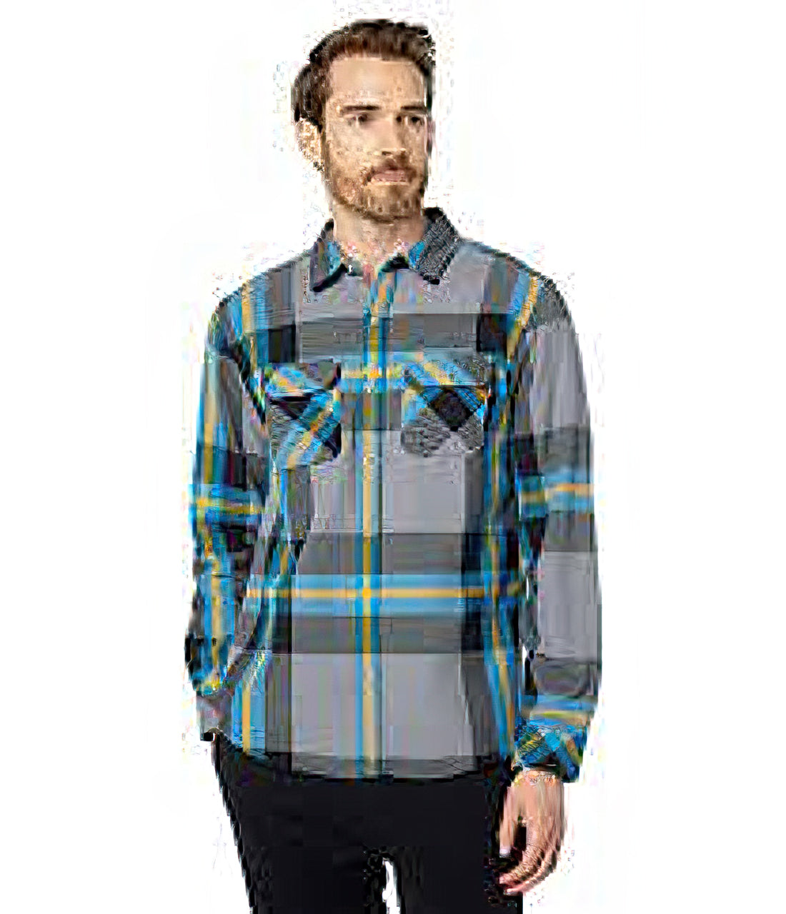 Hurley Men's Santa Cruz Shoreline Flannel Color Smoke Gray Size M