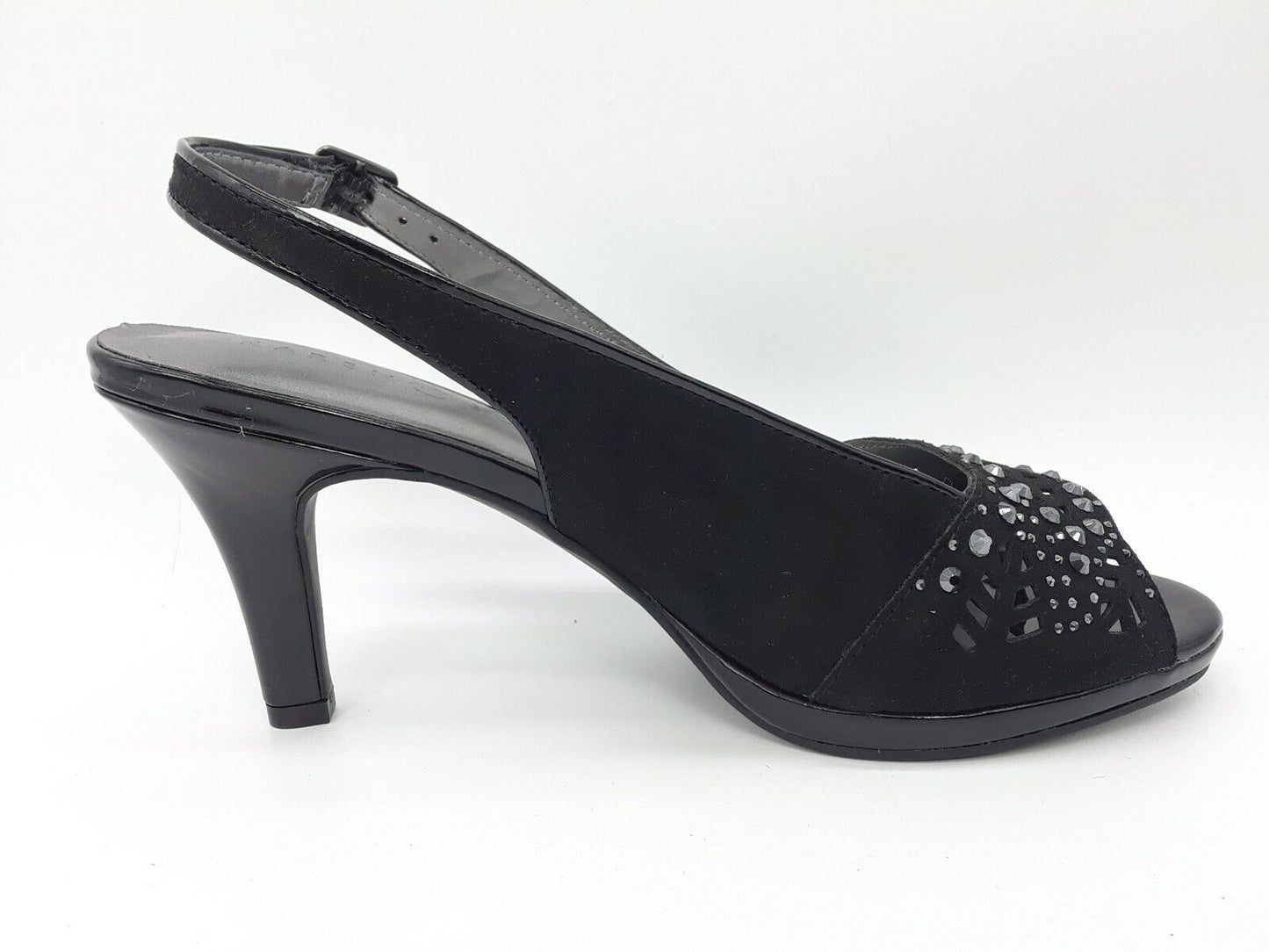 Karen Scott Women's Brooke Slingback Pumps Color Black Micro Size 7M