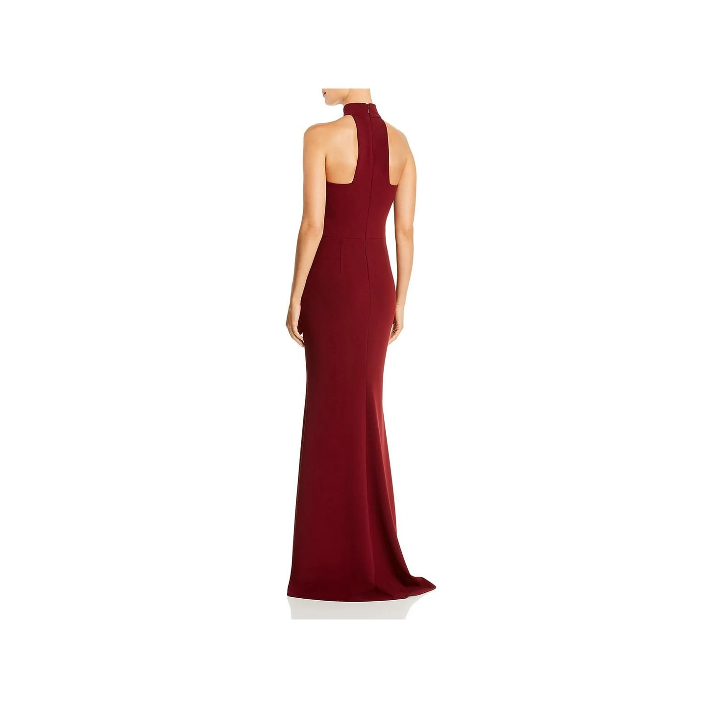 Aqua Women's Halter Sleeveless Evening Dress Color Red Size 2