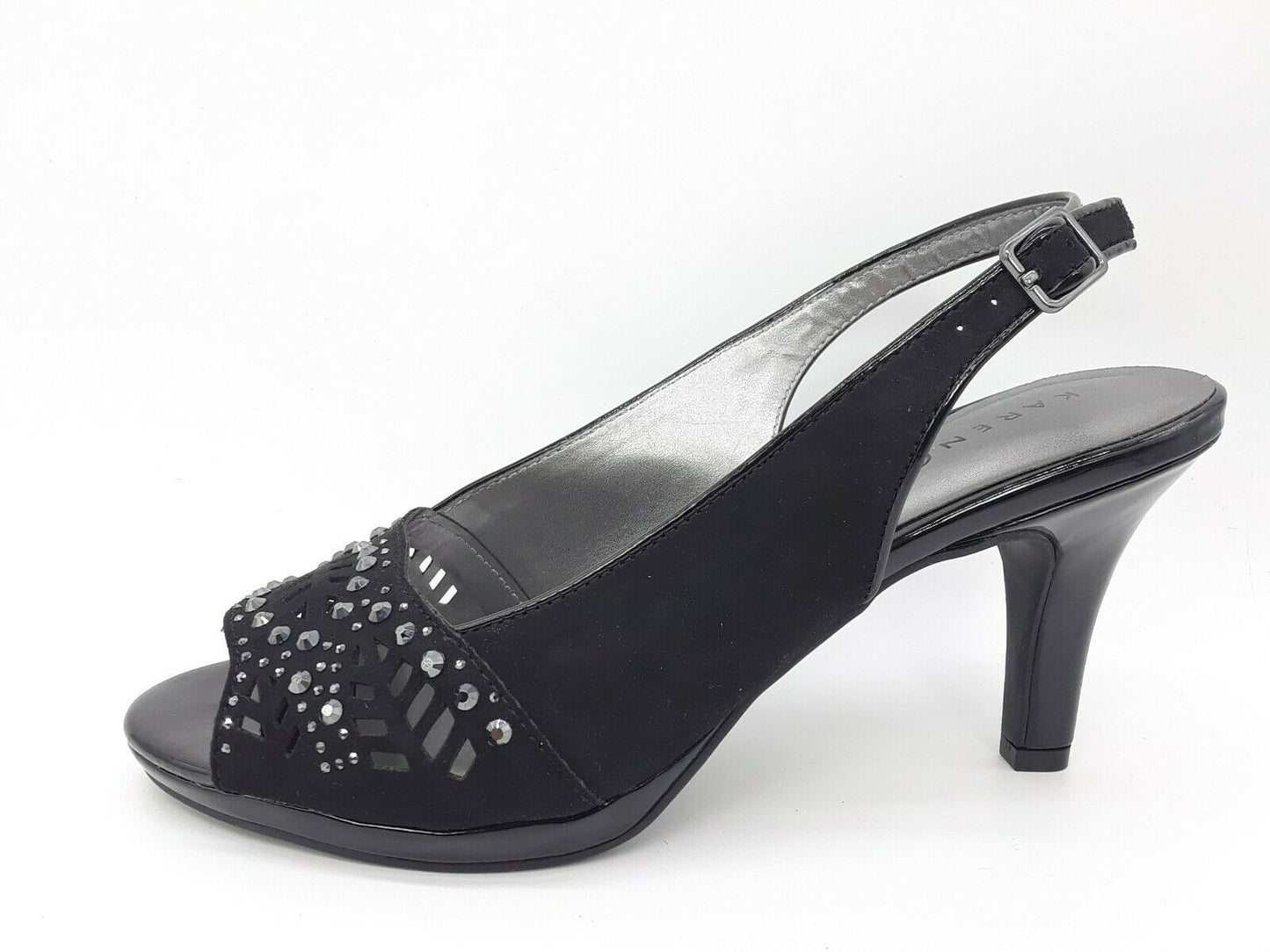Karen Scott Women's Brooke Slingback Pumps Color Black Micro Size 7M