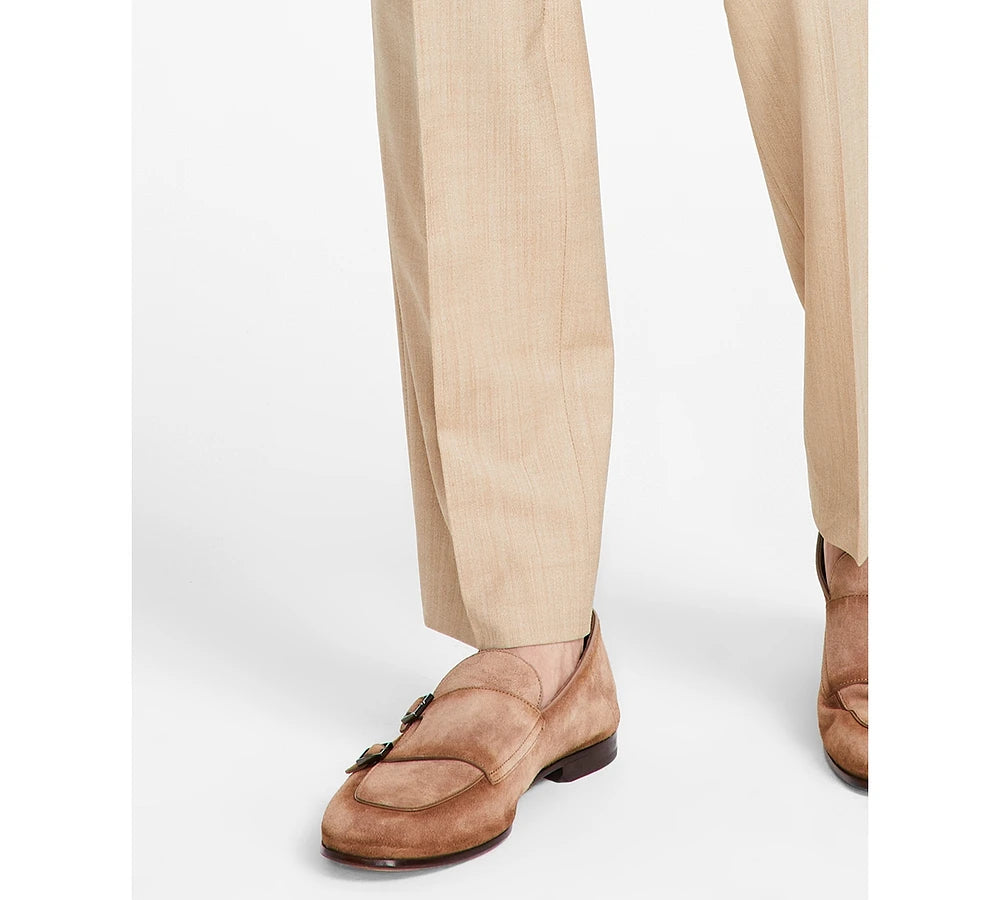 Hugo Boss Men's Modern-Fit Suit Pants Color Medium Beige Size 34R