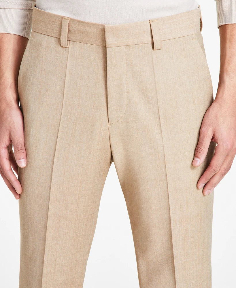 Hugo Boss Men's Modern-Fit Suit Pants Color Medium Beige Size 34R