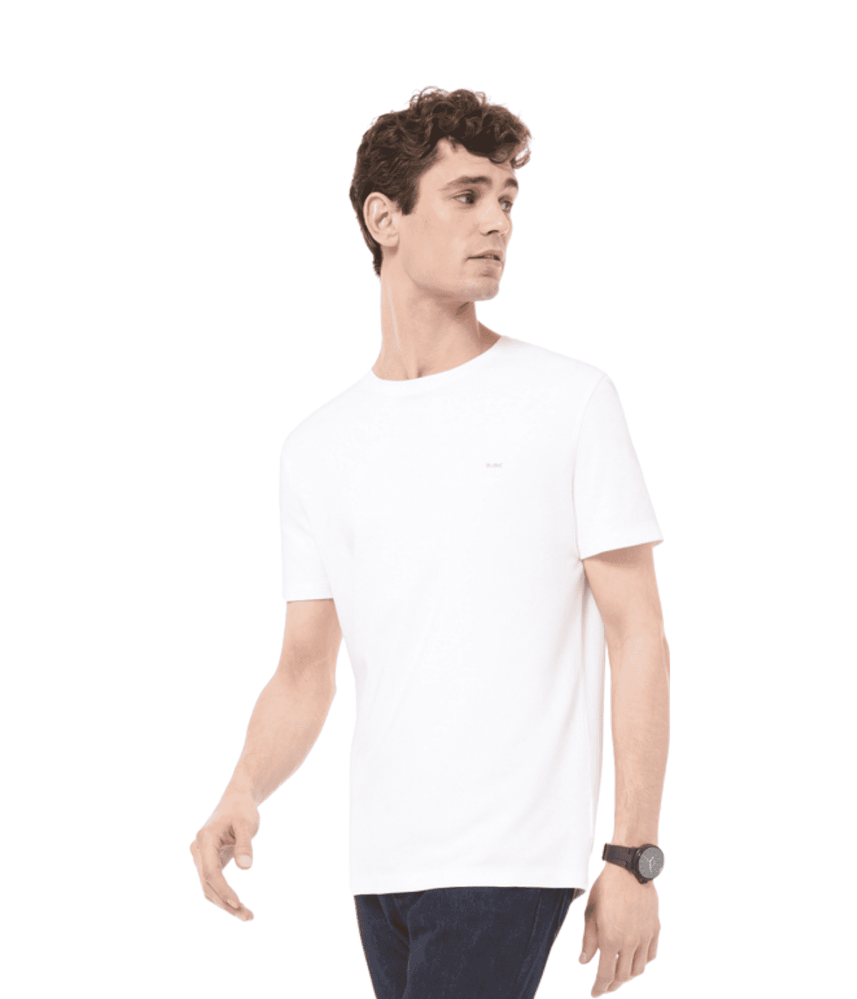 Michael Kors Men's Liquid Jersey Crew Neck T-Shirt Color White Size S