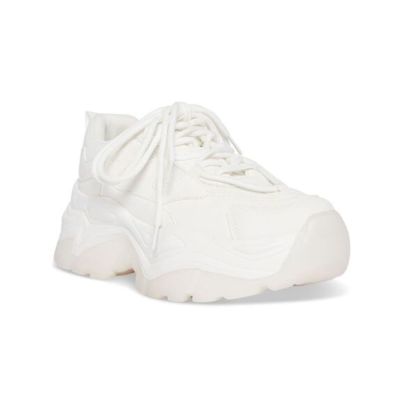 Madden Girl Venomm Lace-Up Chunky Sneakers White Size 8