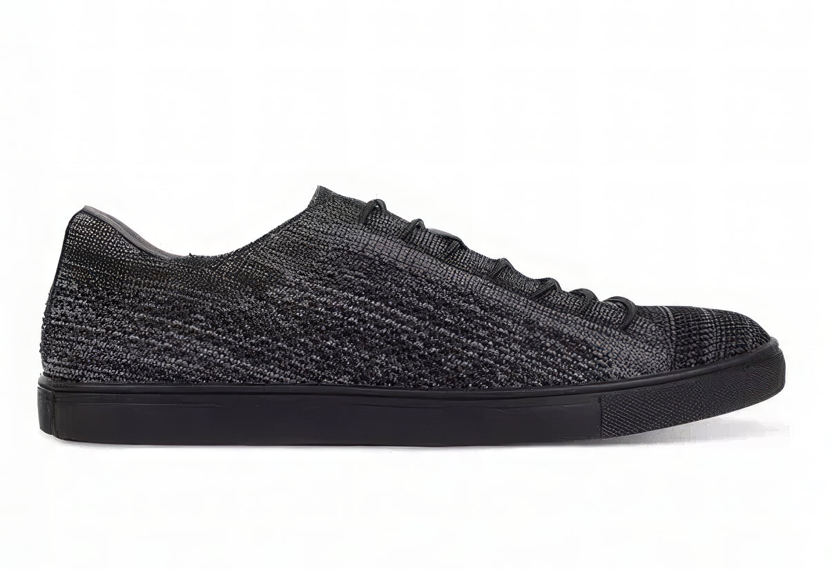 Kenneth Cole Unlisted Men's Stand Textured-Knit Lace-Up Sneakers Color Black Size 7M