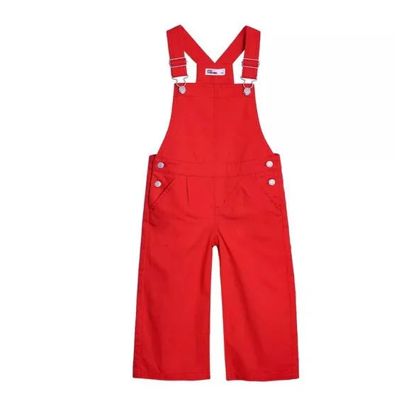 Epic Threads Toddler Girls Wide Leg Overall Color Cherry Flame Size 4T