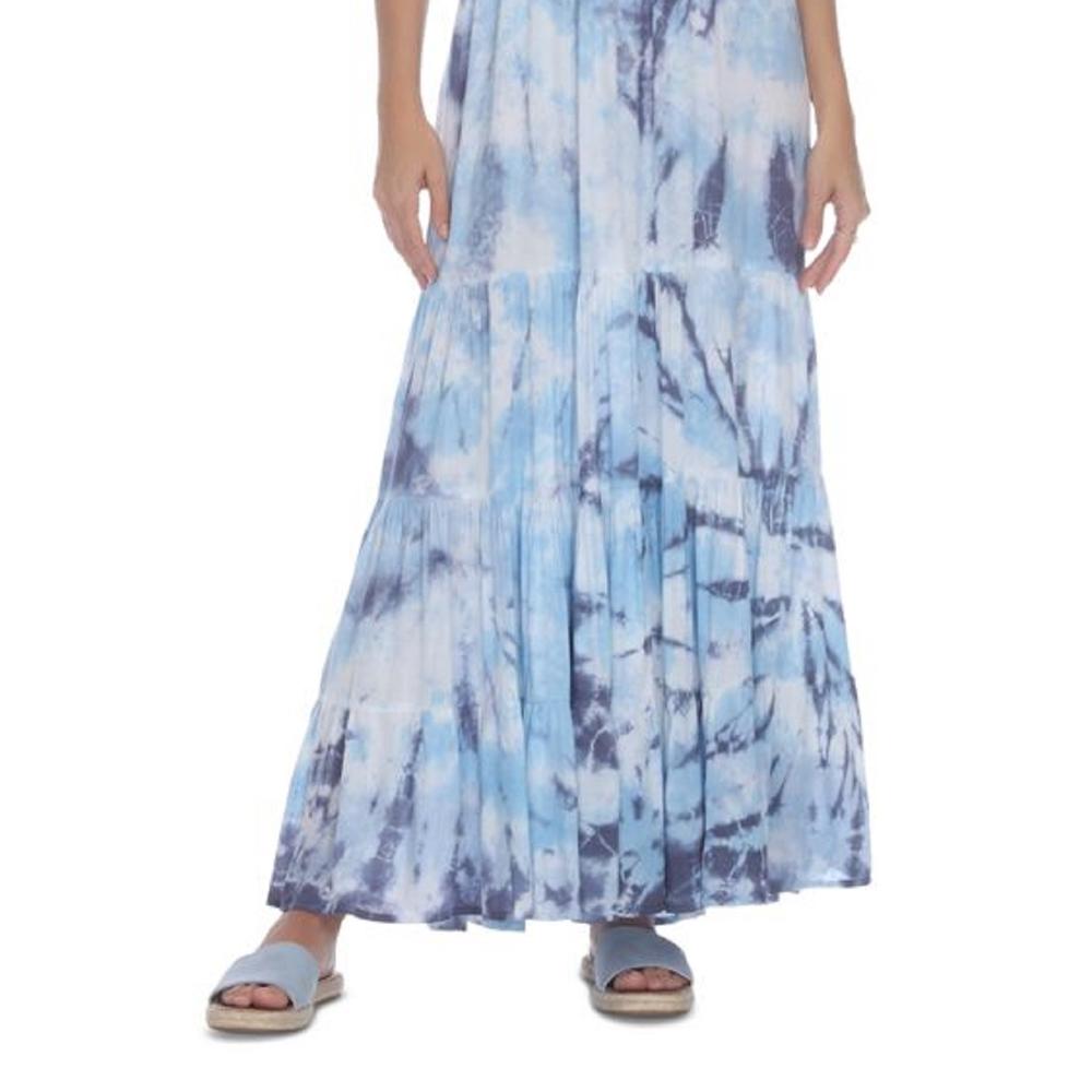 Raviya Tie-Dye Strapless Maxi Cover-Up Color Sky Tie Dye Size M
