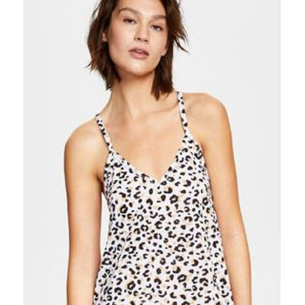 Miken Juniors Animal-Print Cover-Up Color White Cheetah Print Size M