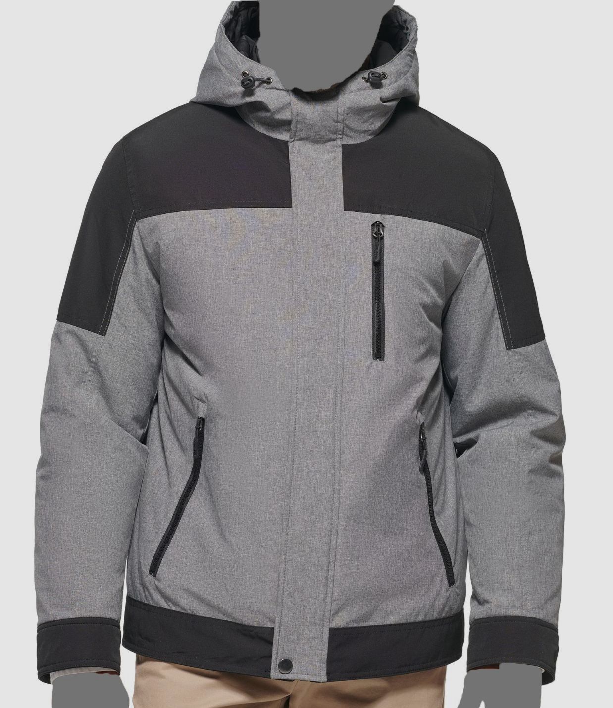Club Room Men's 3-in-1 Hooded Jacket Color Ice Size XL