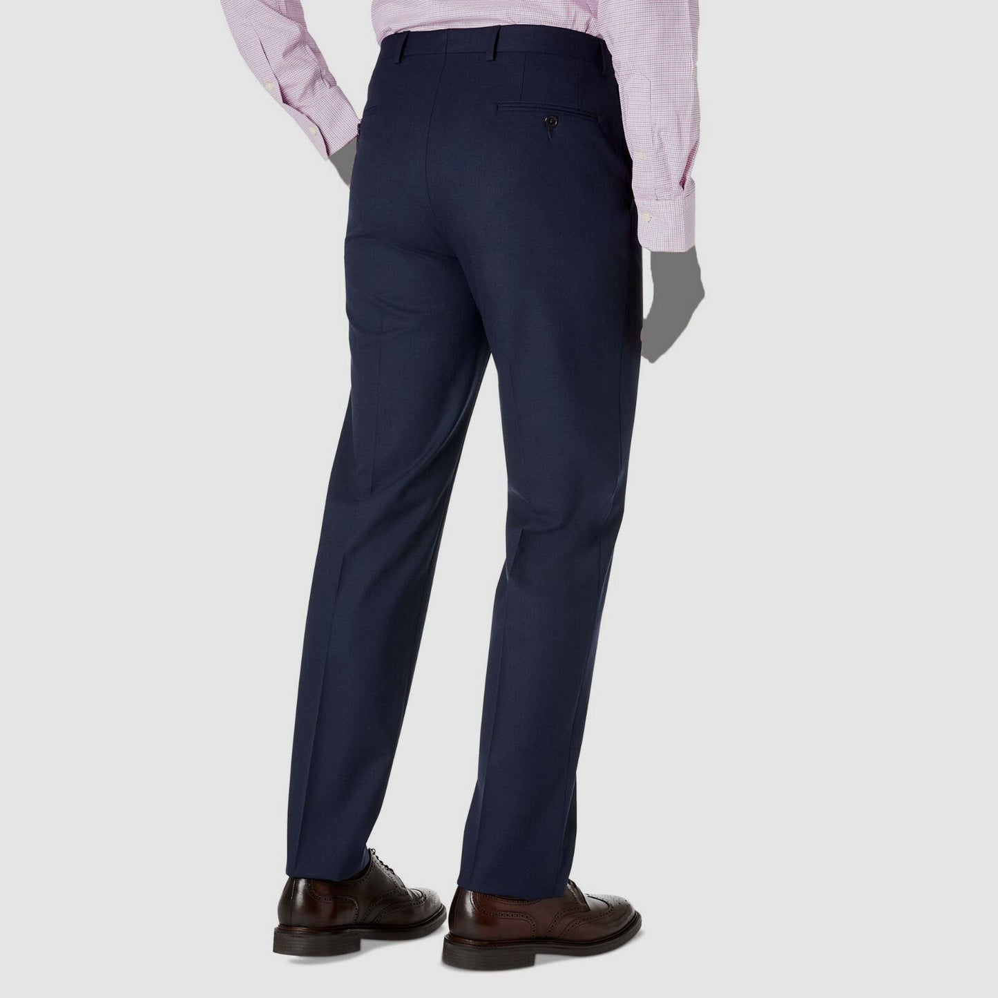 Lauren Ralph Lauren Men's Classic-Fit Solid Flat-Front Pants Color Navy Solid W38xL32
