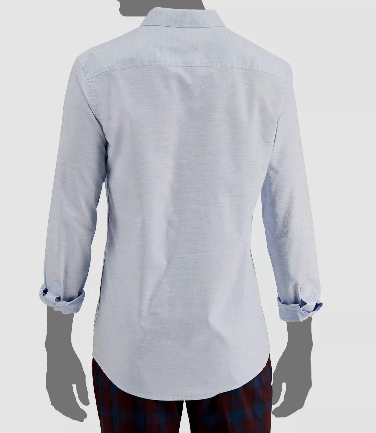 INC International Concepts Men's Judd Dobby Shirt Color Light Blue Combo Size 2XL