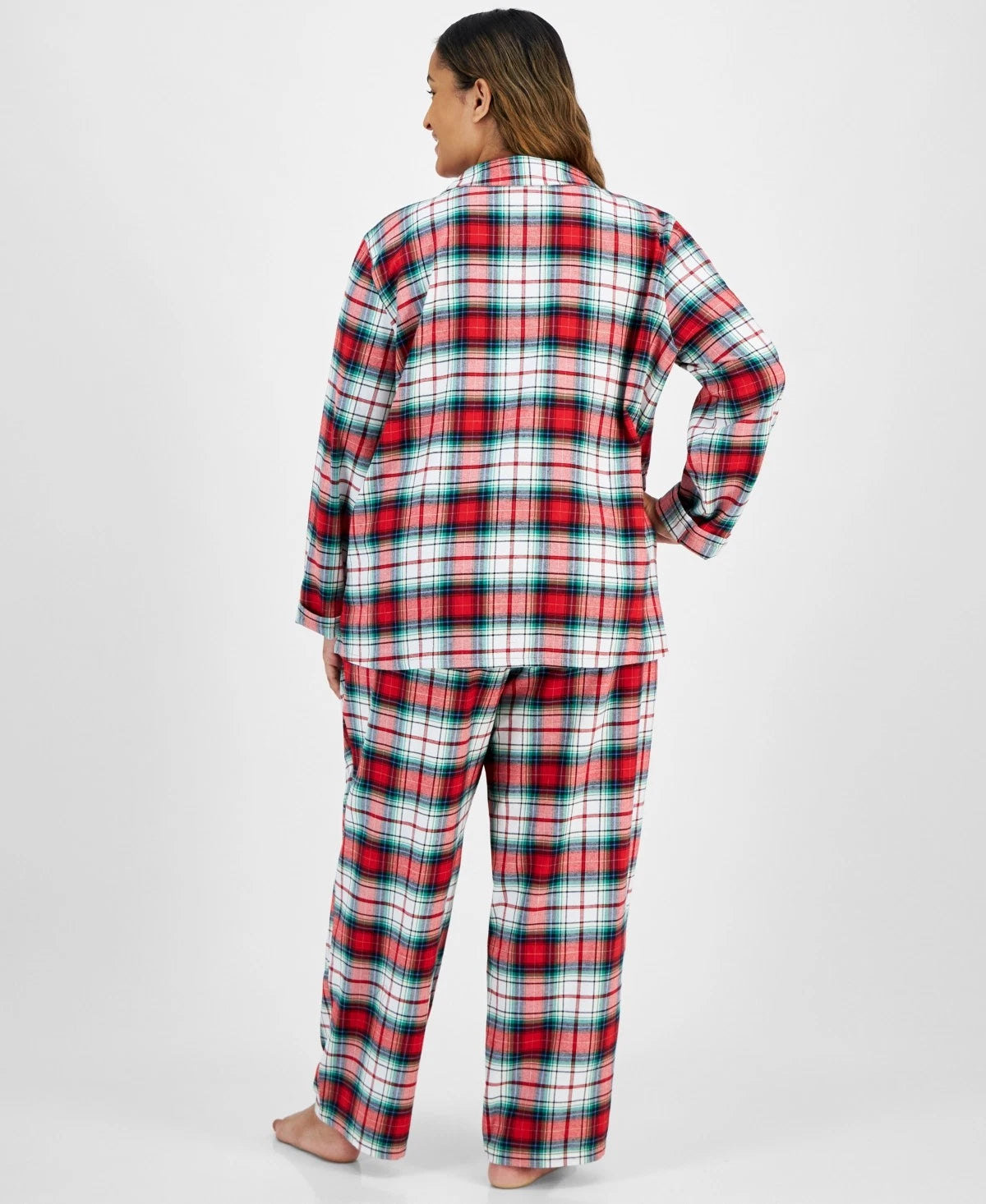 Holiday Lane Plus Size Notch Collar Matching Family Pajamas Set Winterton Plaid Size 3X