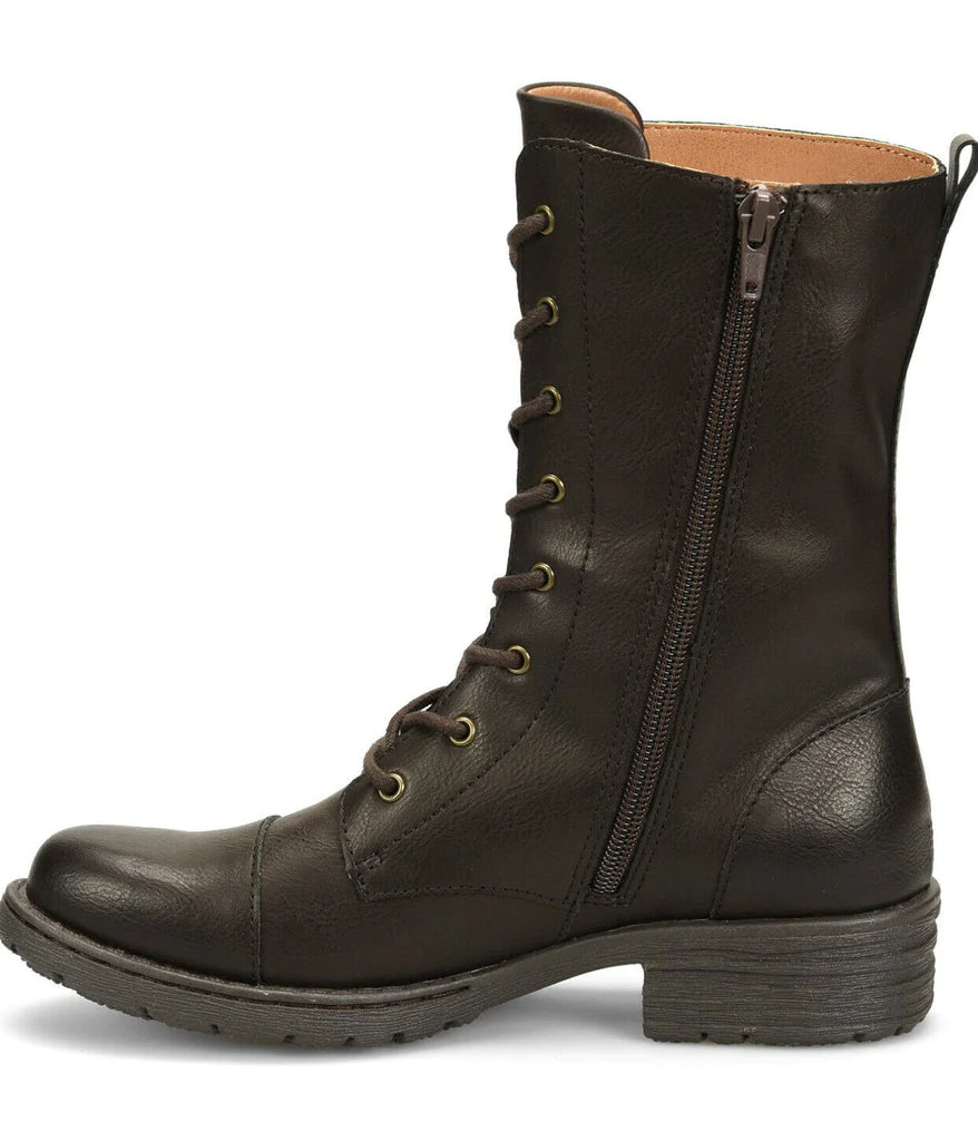 b.o.c. Women's Carissa Lace Up Bootie Women's Shoes Color Dark Brown Size 10M