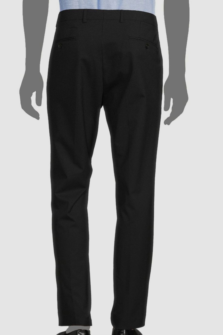 Lauren Ralph Lauren Men's Classic-Fit Solid Flat-Front Pants Color Black Solid W36xL30