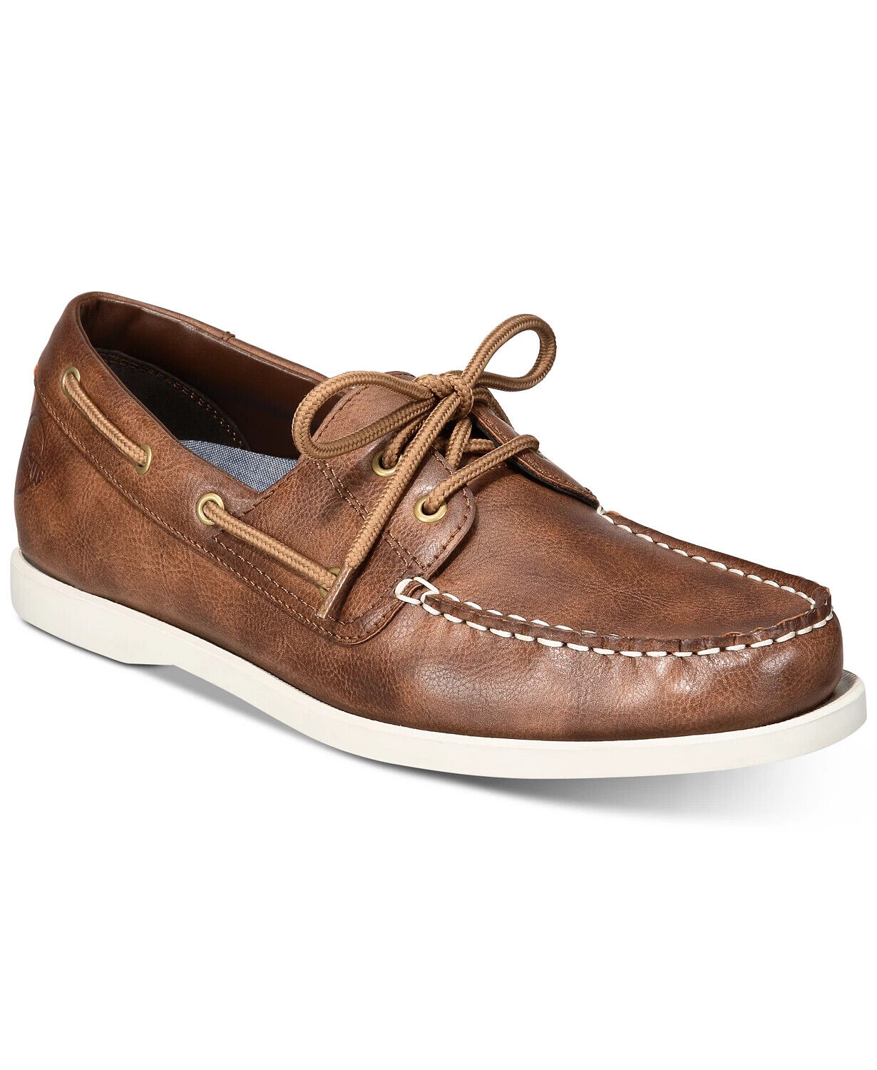 Weatherproof Vintage Men's Benny Boat Shoes Color Dark Brown Size 12M