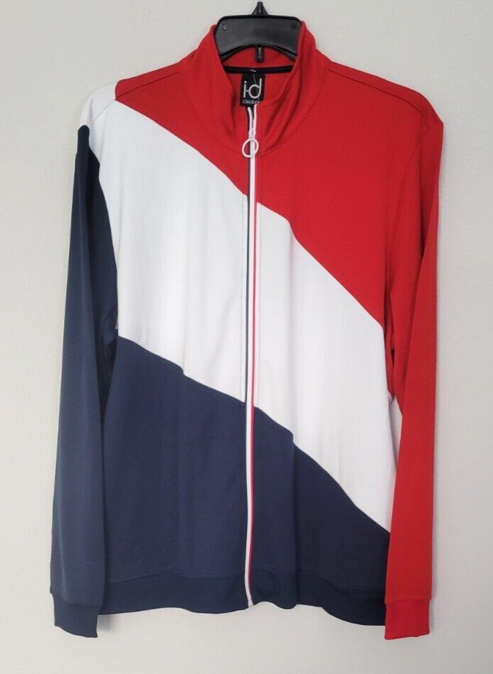 Ideology Men's Colorblock Full Zip Polyester Jacket Multicolor Size XL
