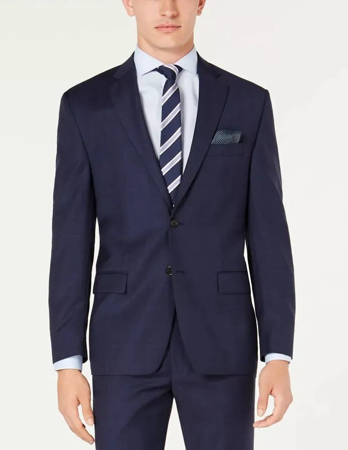 Lauren Ralph Lauren Men's Classic-Fit UltraFlex Stretch Suit Jacket Color Blue Plaid Size 43R