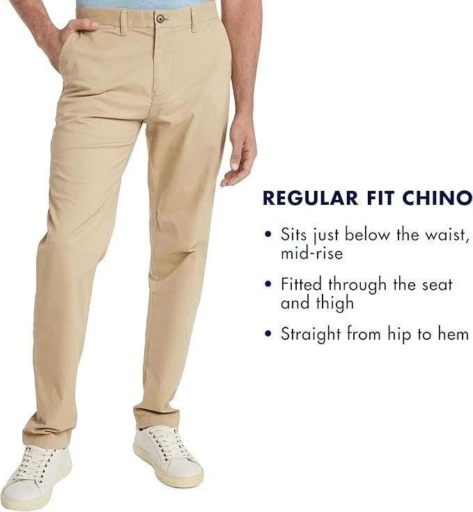 Tommy Hilfiger Men's Straight-Fit Chino Pants Navy Blaze W34xL32
