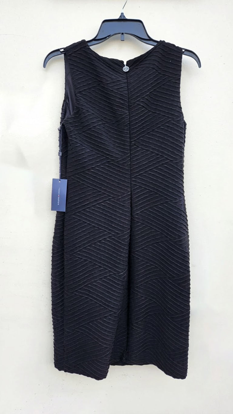 Tommy Hilfiger Women's Petites Sleeveless Sheath Dress Black Size 10P