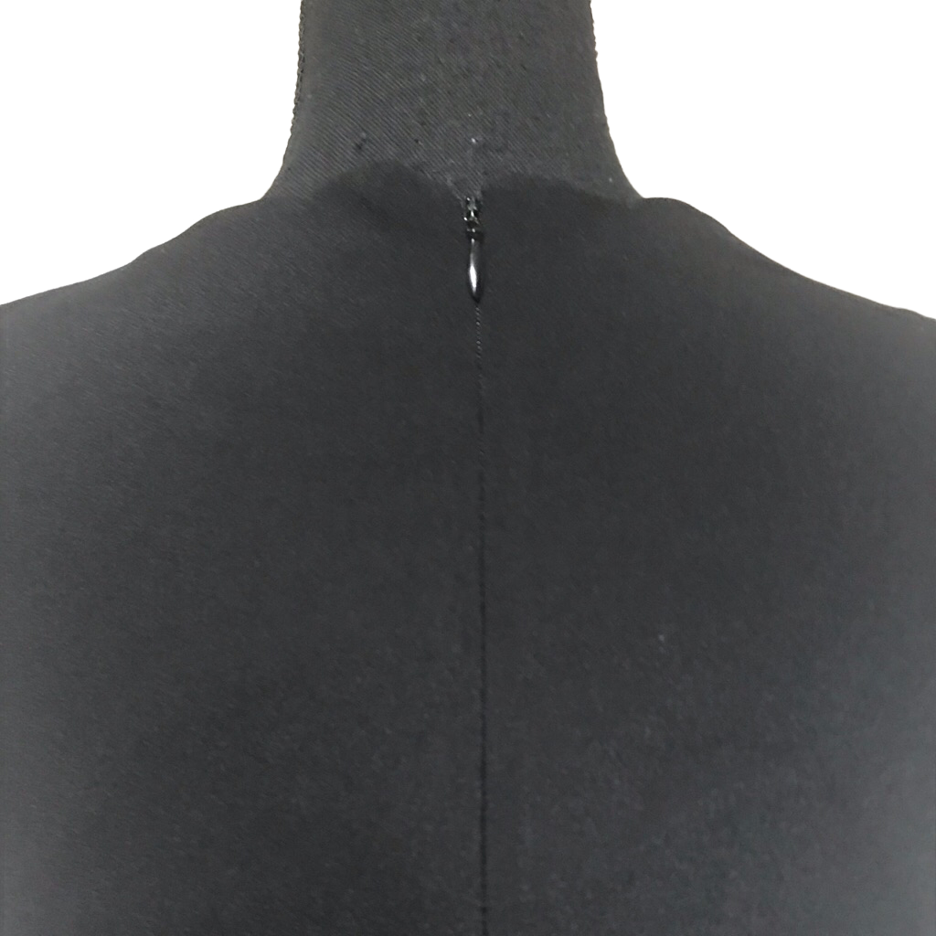 FoxieDox Women's Lina Scalloped A Line Dress Color Black Size M