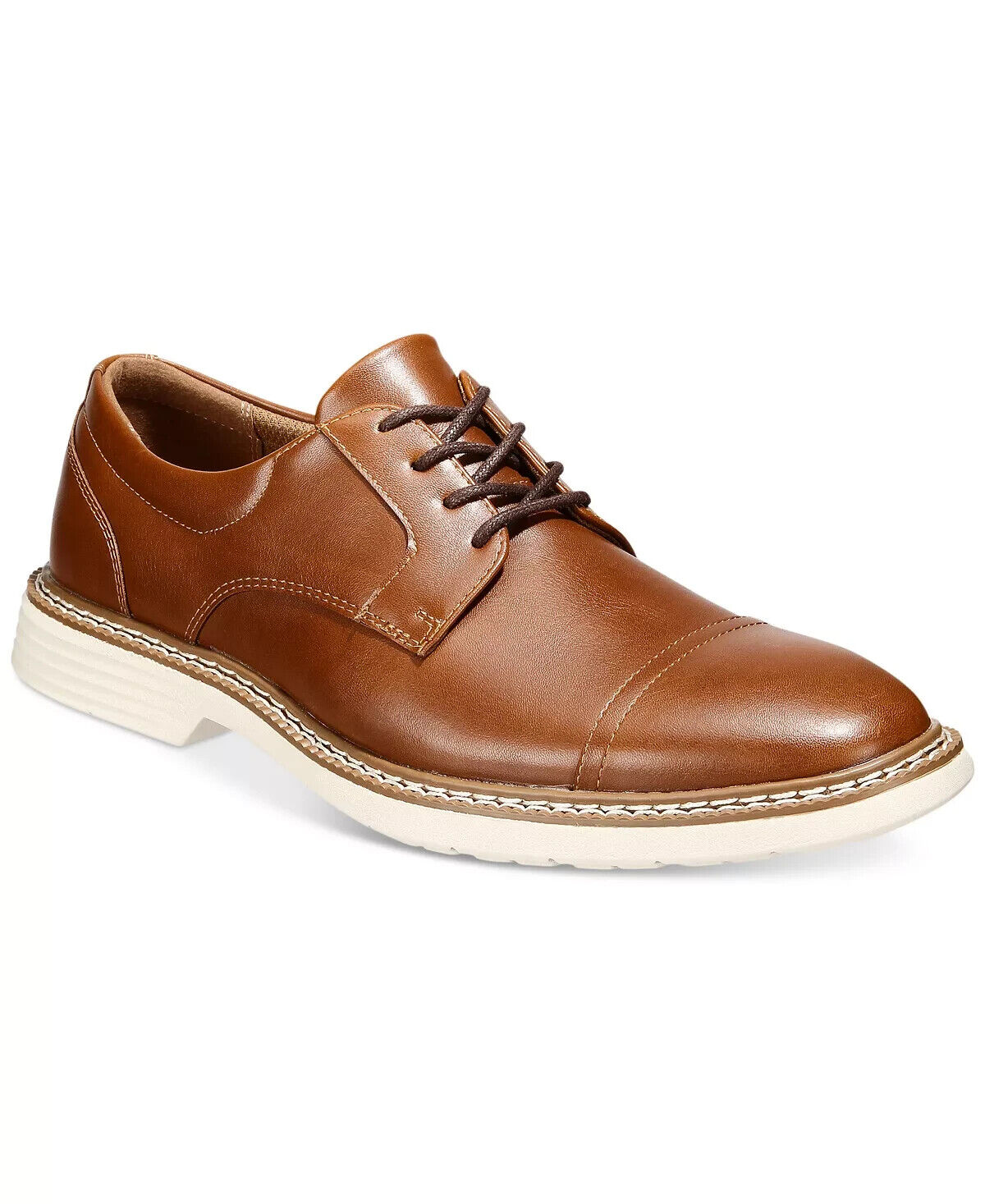 Alfani Men's Tolland Hybrid Cap-Toe Oxfords Color Brown Size 9.5M