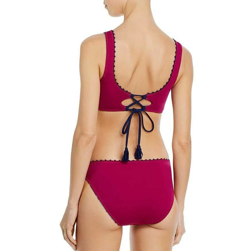 Tommy Bahama Reversible Side Shirred Hipster Bikini Bottom Color Caledon Sea Size XS