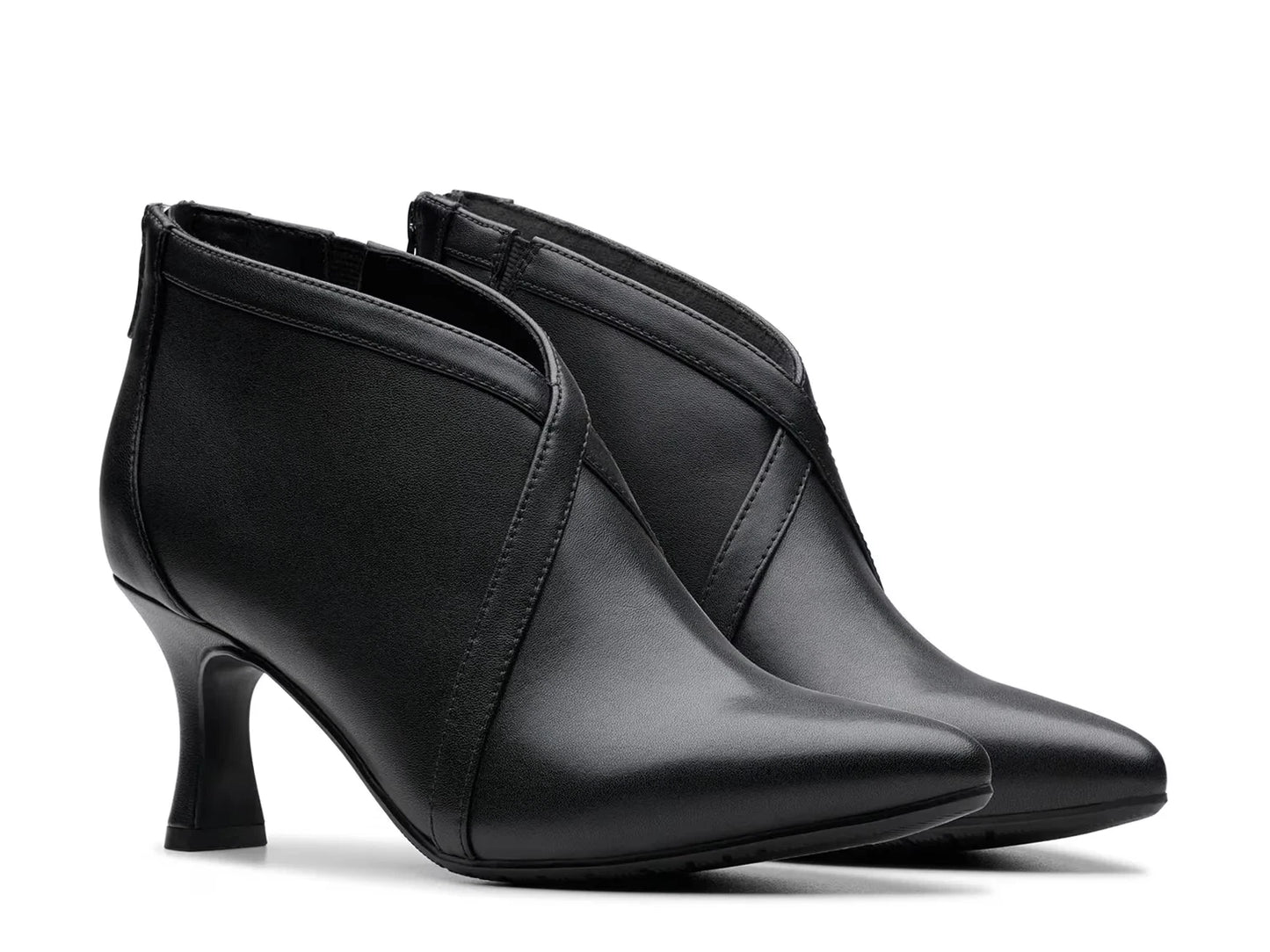 Clarks Women's Kataleyna Sol Boots Black Leather Size 7