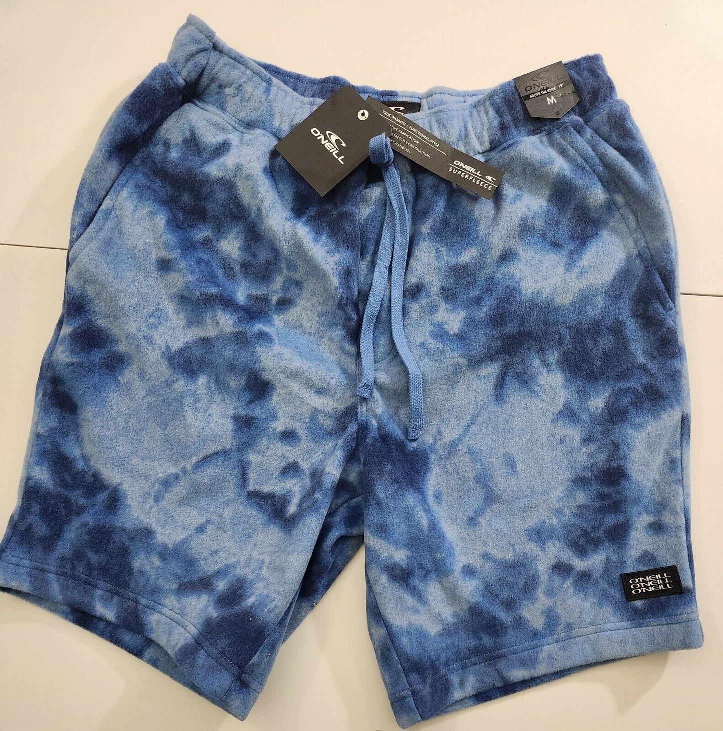 O'Neill Men's Glacier Print Fleece Shorts Color Pacific Size M