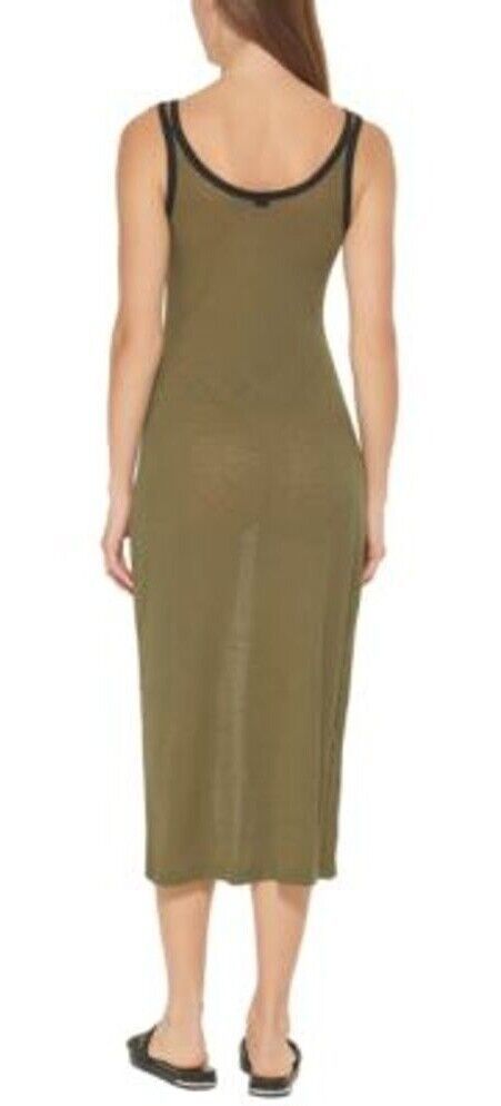 DKNY Double-Strap Dress Cover-Up Color Moss Size L
