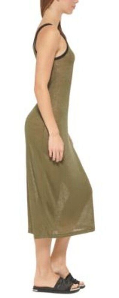 DKNY Double-Strap Dress Cover-Up Color Moss Size L