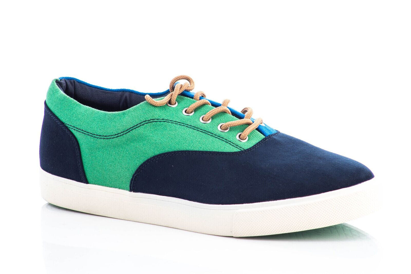 Club Room Men's Colorblocked Lace-Up Sneakers Color Green/Blue Size 10.5M