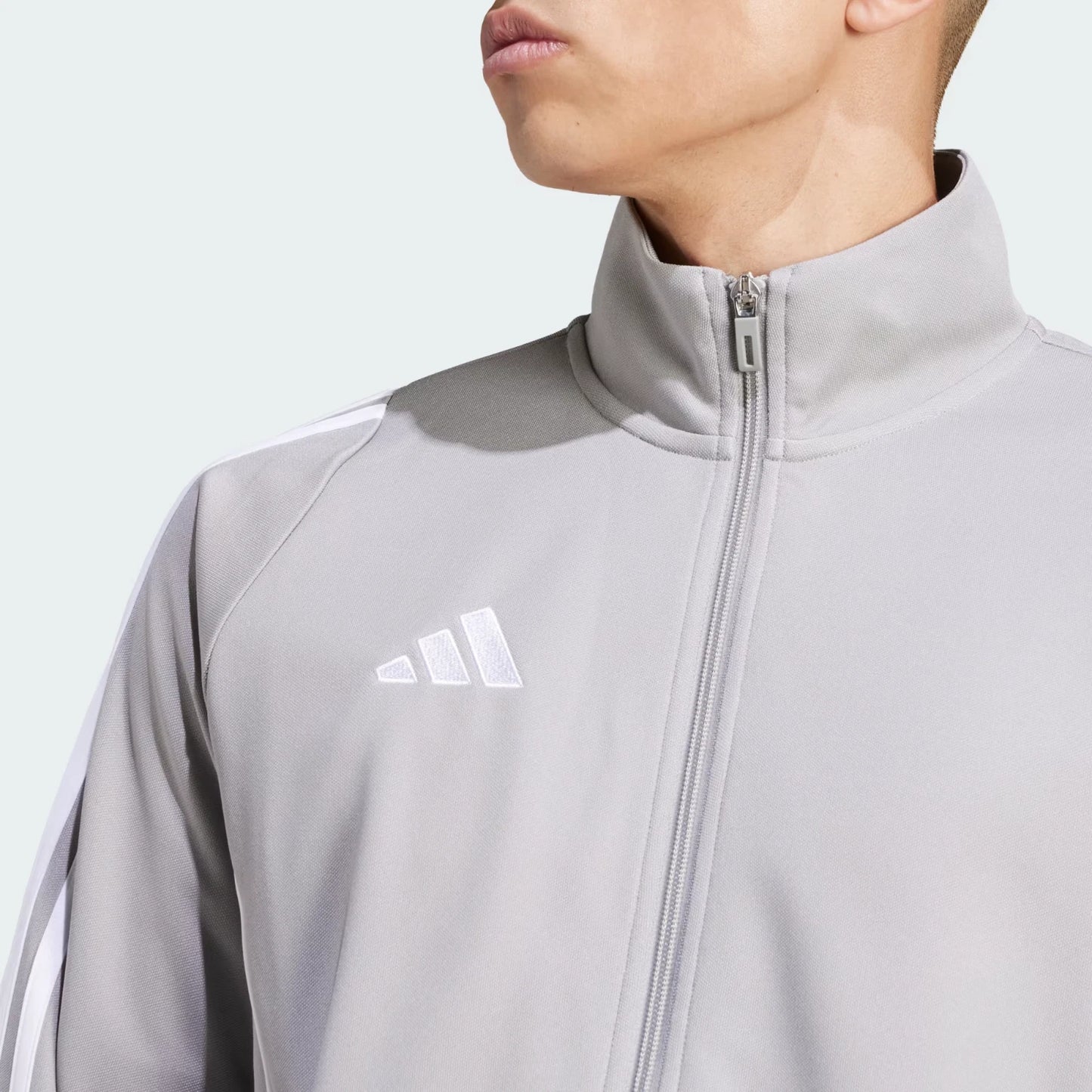 adidas Men's Tiro 24 Aero Ready Full Zip Gray Training Jacket Gray Size S