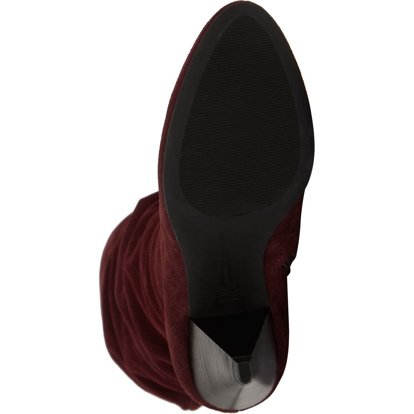 INC International Concepts Gerii Knee-High Riding Boots Color Maroon Suede Size 10M