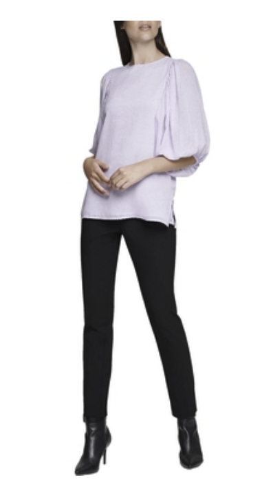 Calvin Klein Women's Balloon-Sleeve Top Blouse Color Spray Size M