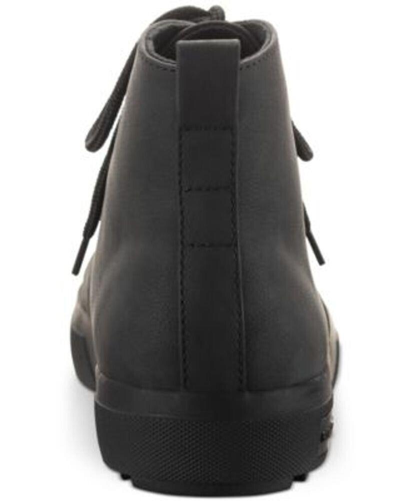 Sun+Stone Men's Gunner Faux-Leather Lace-Up Boots Color Black Size 7