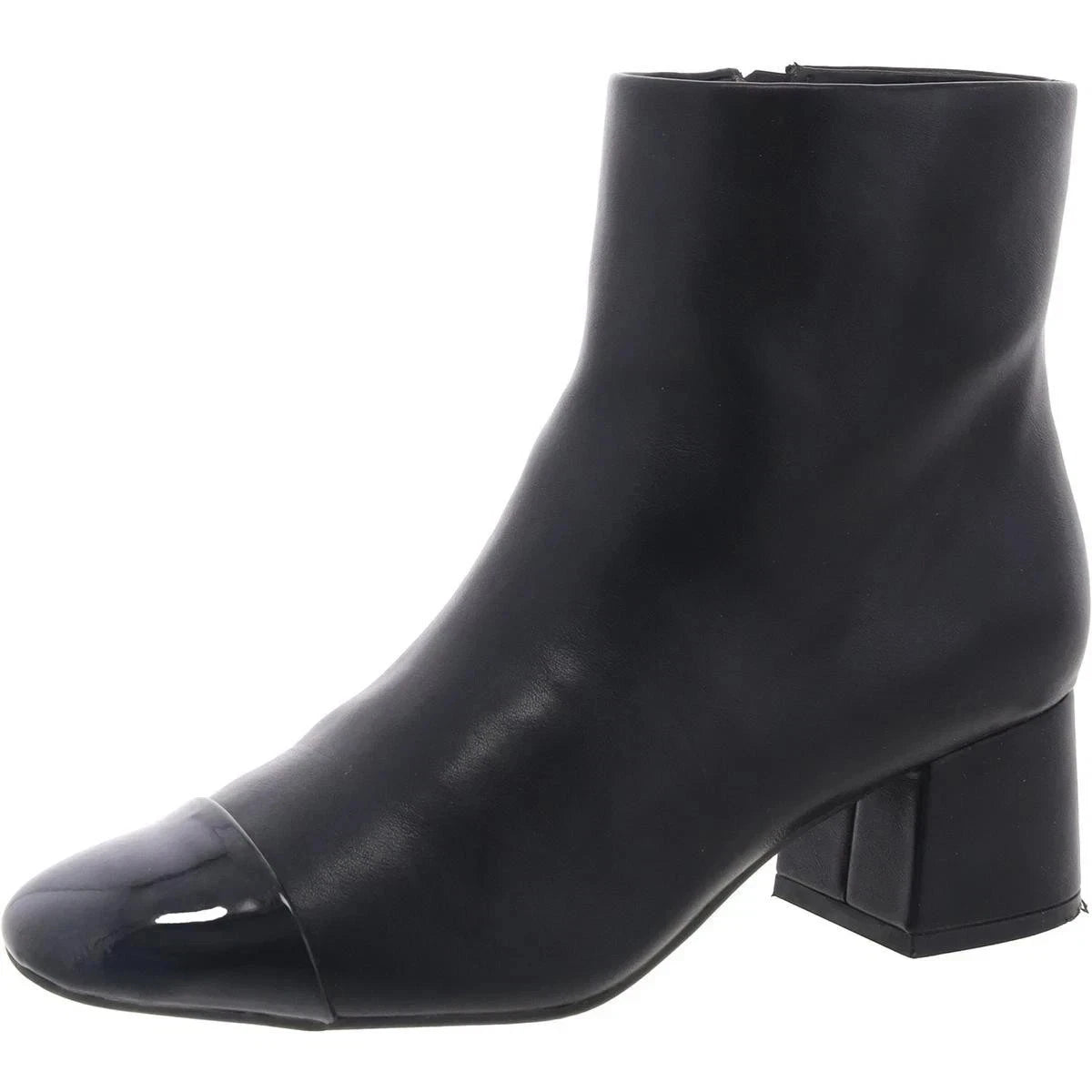 On 34th Women's Janette Cap-Toe Booties Black Smooth Size 5