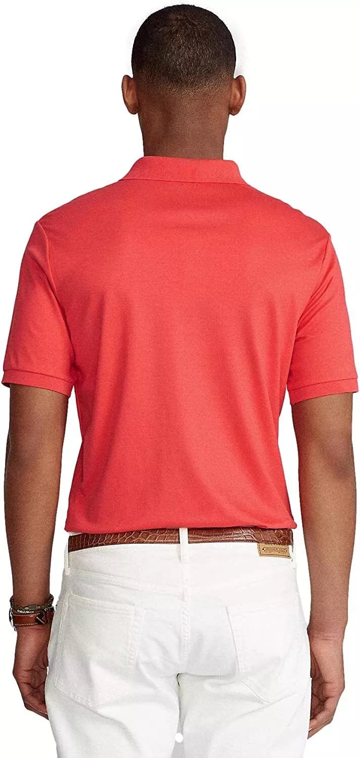 Polo Ralph Lauren Men's Soft Touch Pima Interlock Polo Shirt Color Polo Red Size M