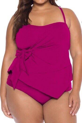 Becca ETC Plus Size Hipster Bottoms Color Pomegranate Size 1X