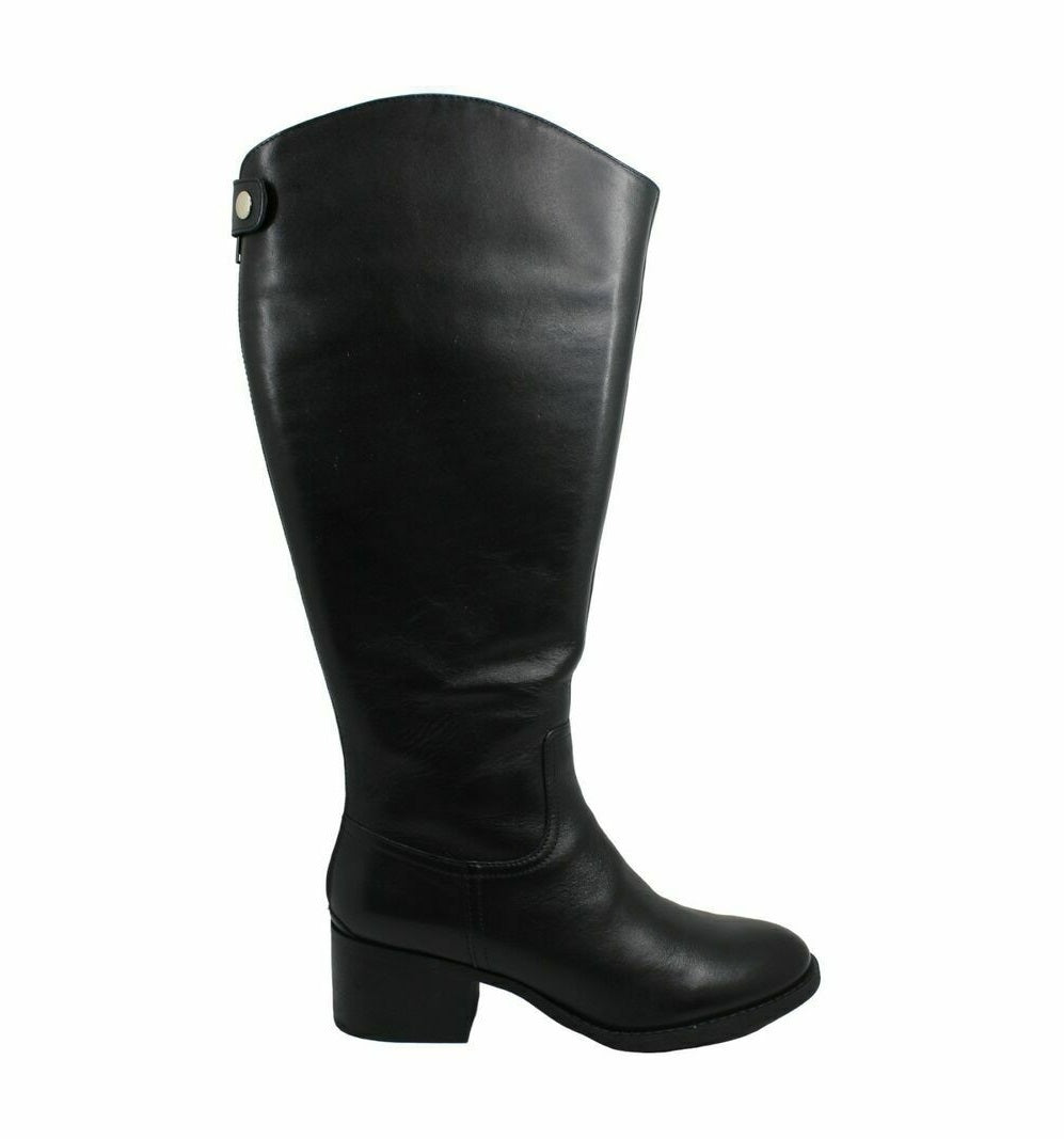 INC International Concepts Ceriel Closed Toe Knee High Boots Color Black Size 8.5M Wide Calf