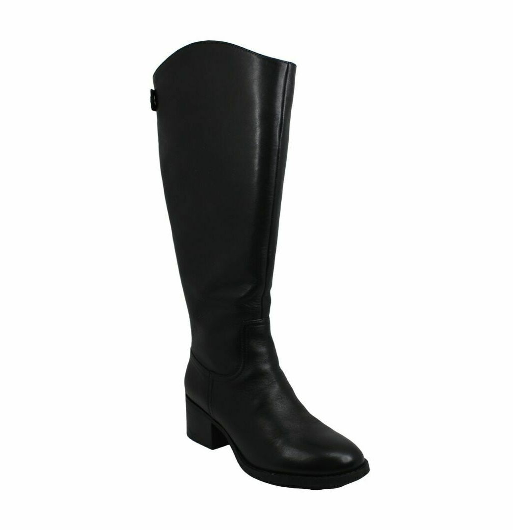 INC International Concepts Ceriel Closed Toe Knee High Boots Color Black Size 8.5M Wide Calf