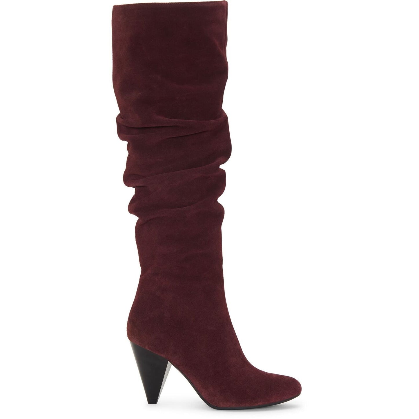 INC International Concepts Gerii Knee-High Riding Boots Color Maroon Suede Size 10M