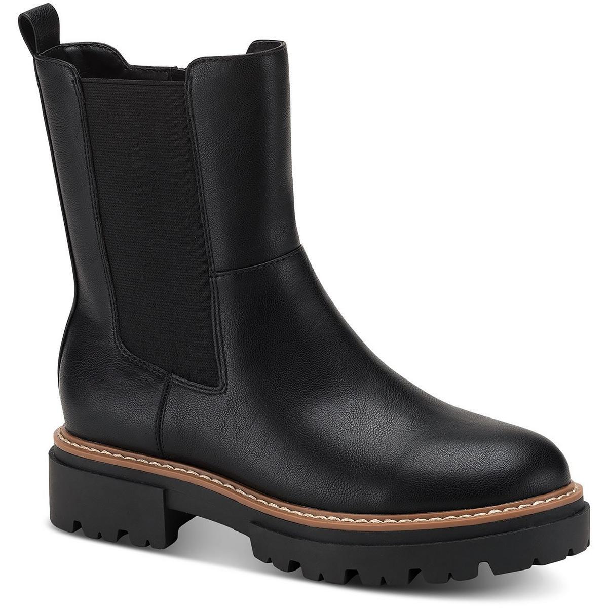 Sun + Stone Women's Burklee Ankle Chelsea Boots Color Black Size 5.5M