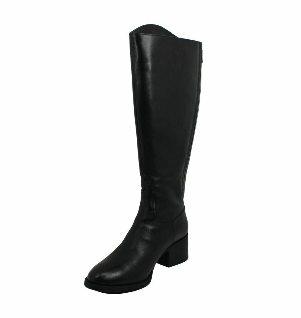 INC International Concepts Ceriel Closed Toe Knee High Boots Color Black Size 8.5M Wide Calf