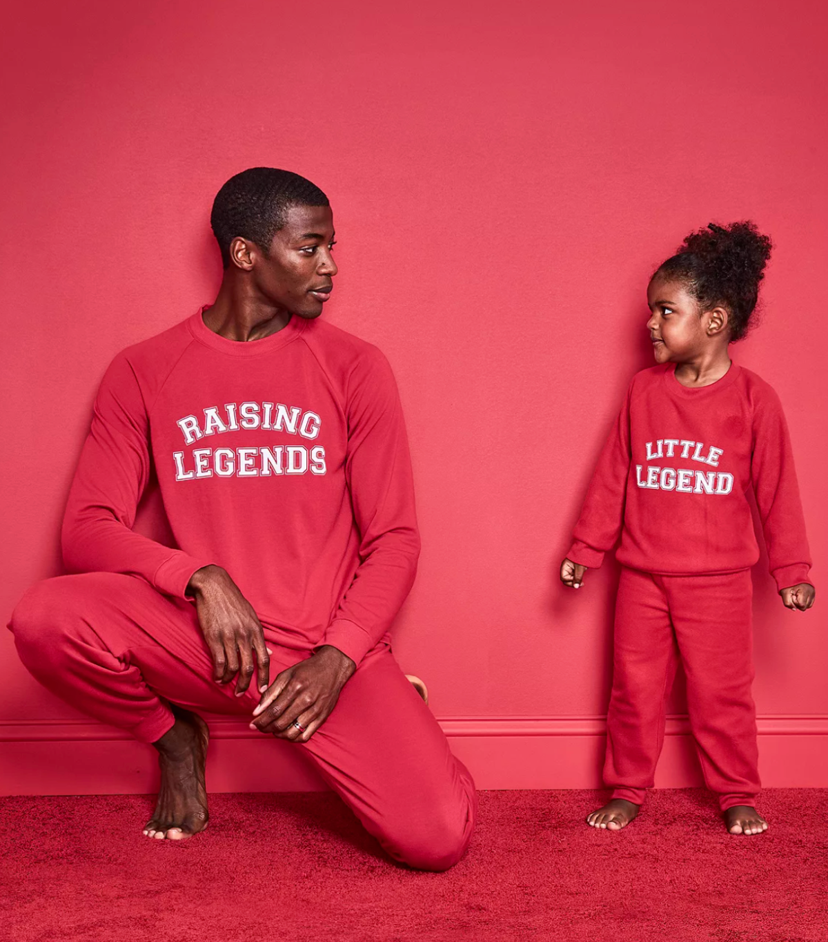Family Pajamas Big Kids Little Legend 2-Piece PJ Set Color Candy Red Size XL(14-16)