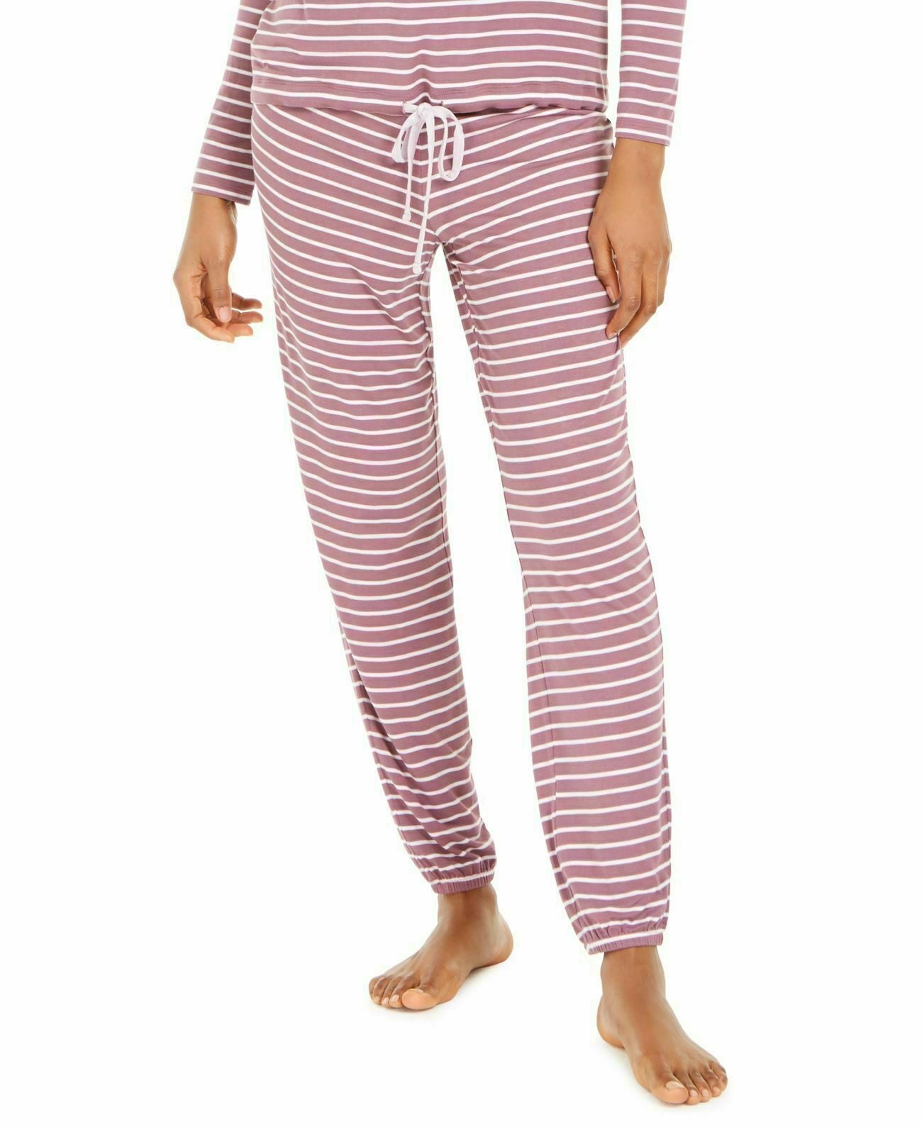 Alfani Women's Okeo-Tex Printed Pajamas Pants Color Light Stripe Size 2XL
