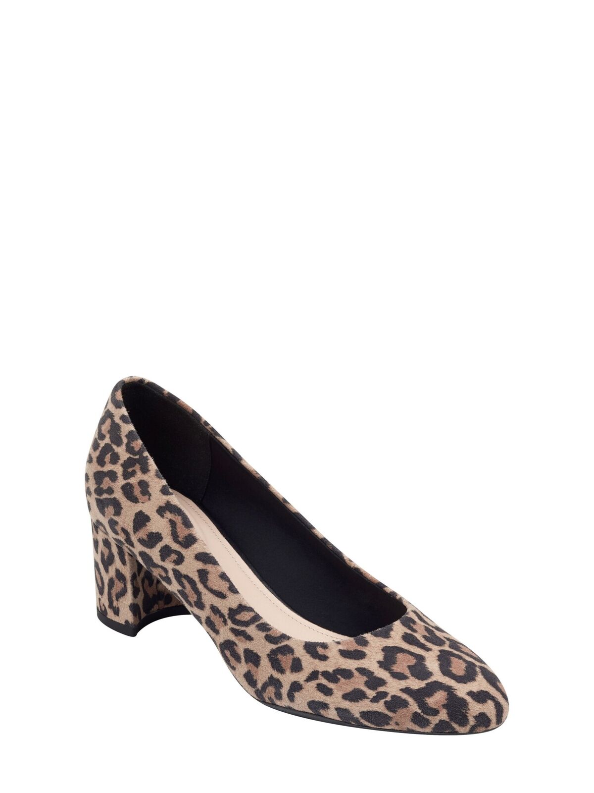 Evolve By Easy Spirit Robin Almond Slip On Leather Pumps Color Beige Leopard Print Size 7.5M